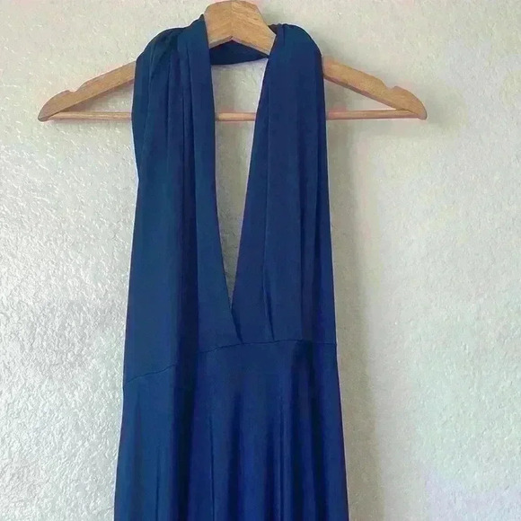 NWT Lulu’s Always Stunning Convertible Navy Blue Maxi Dress - Picture 7 of 14